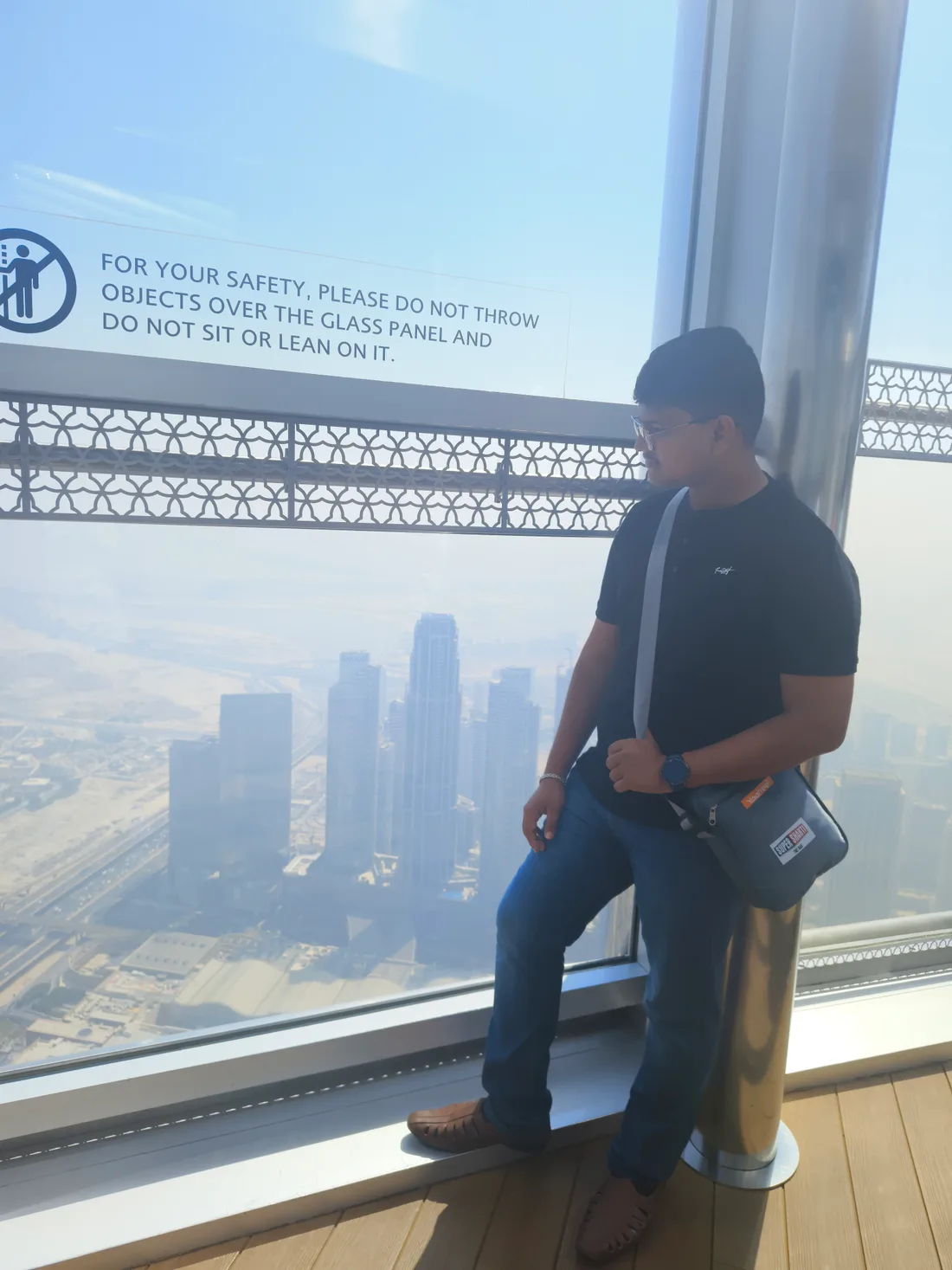 Ayushman looking out over the city